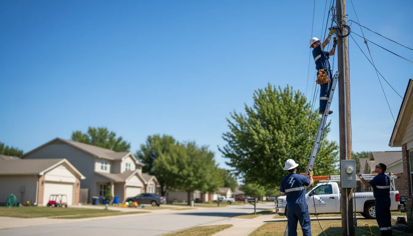 Residential electrician providing installation services in Littlerock, CA